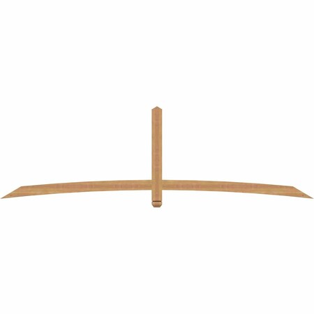 Ekena Millwork Bellingham Timber Gable Bracket, Western Red Cedar, 108"W x 31 1/2"H x 1 1/2"D x 3 1/2"F, 7/12 Pitch GBW108X31X0204BEL00SWR